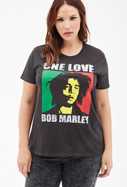 camiseta Bob Marley talla grande